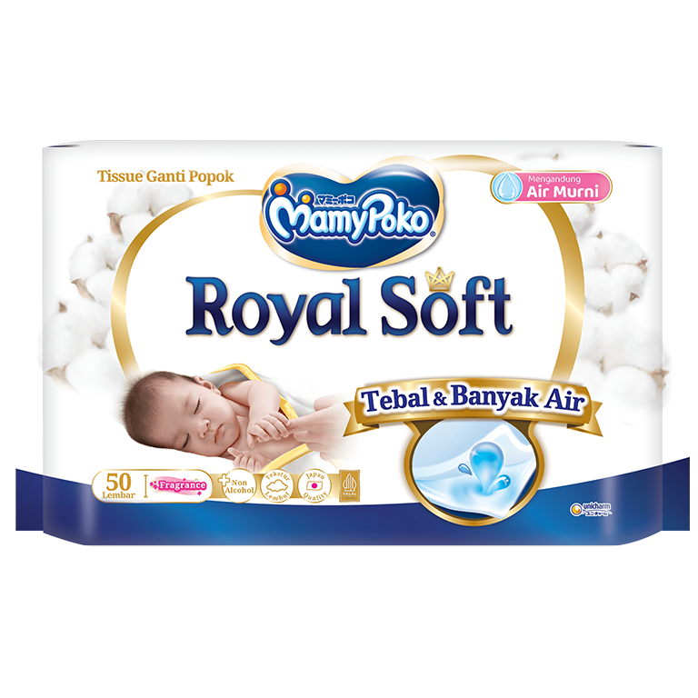 Mamypoko Royal Soft Wipes untuk Bayi Baru Lahir