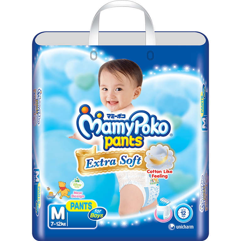 MamyPoko Pants Extra Soft Ukuran M untuk bayi 7-12 kg