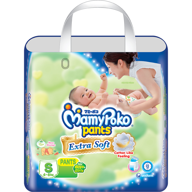 MamyPoko Pants Extra Soft Ukuran Mini S untuk bayi 3-5 kg